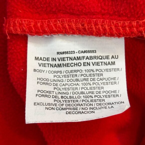 Nike Red Dri-Fit Hoodie Sweatshirt Just Do It Graphic Print Size M Athletic - Picture 4 of 8